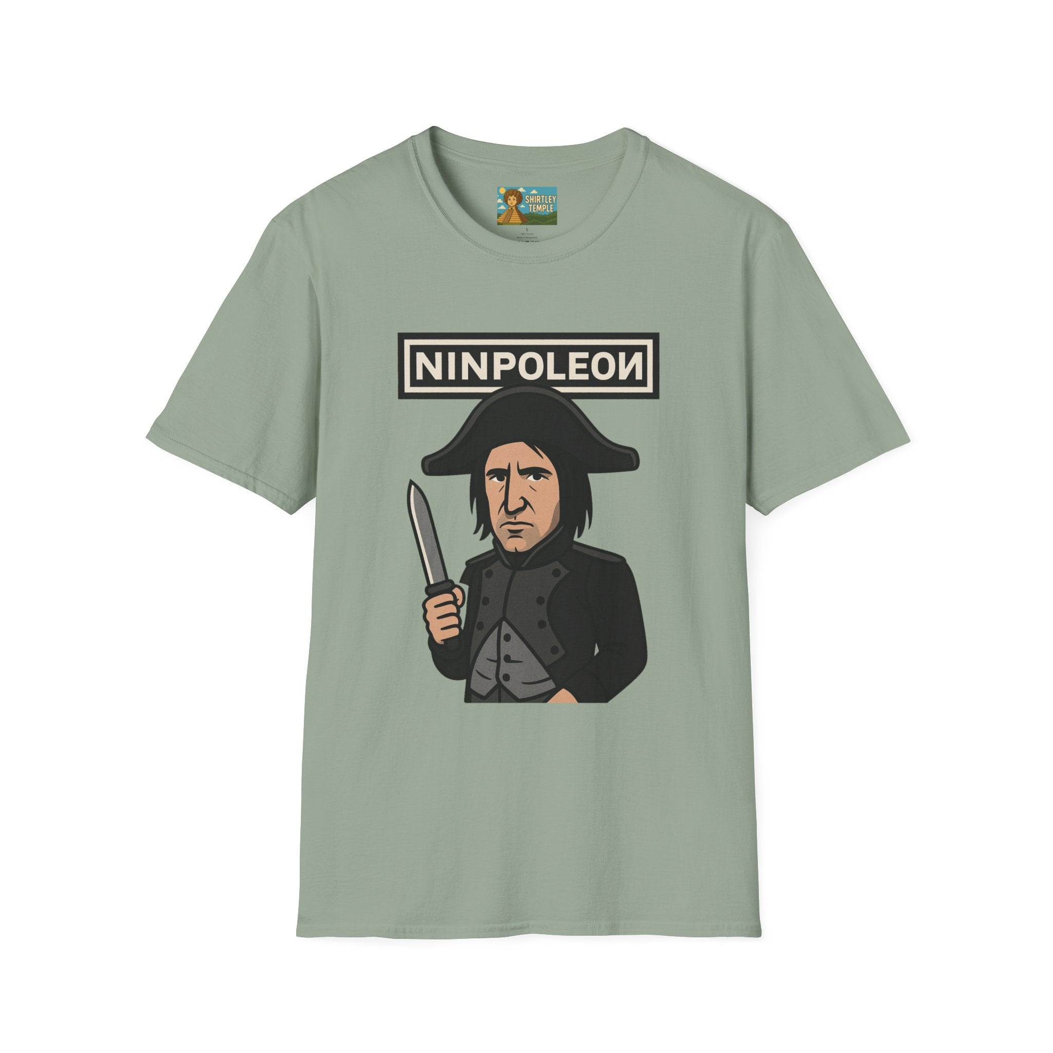 Ninpoleon ver. 2 Funny Shirt, Napoleon Trent Reznor Mashup Parody, Unisex Softstyle Tee, Nine Inch Nails, Wordplay