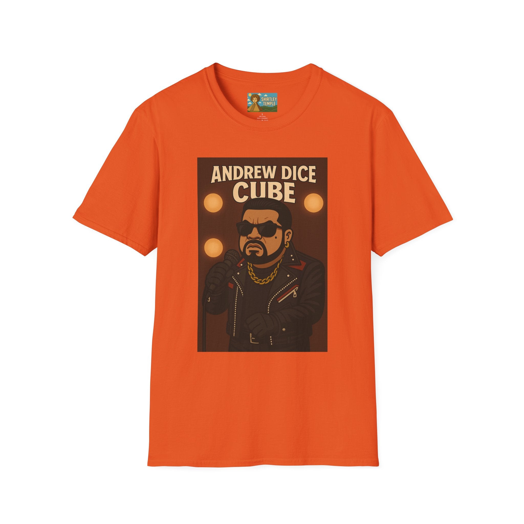 Andrew Dice Cube funny mashup Comedian T-Shirt, Humorous Wordplay Tee, Unisex Softstyle Top
