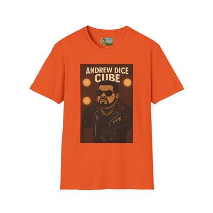 Andrew Dice Cube funny mashup Comedian T-Shirt, Humorous Wordplay Tee, Unisex Softstyle Top