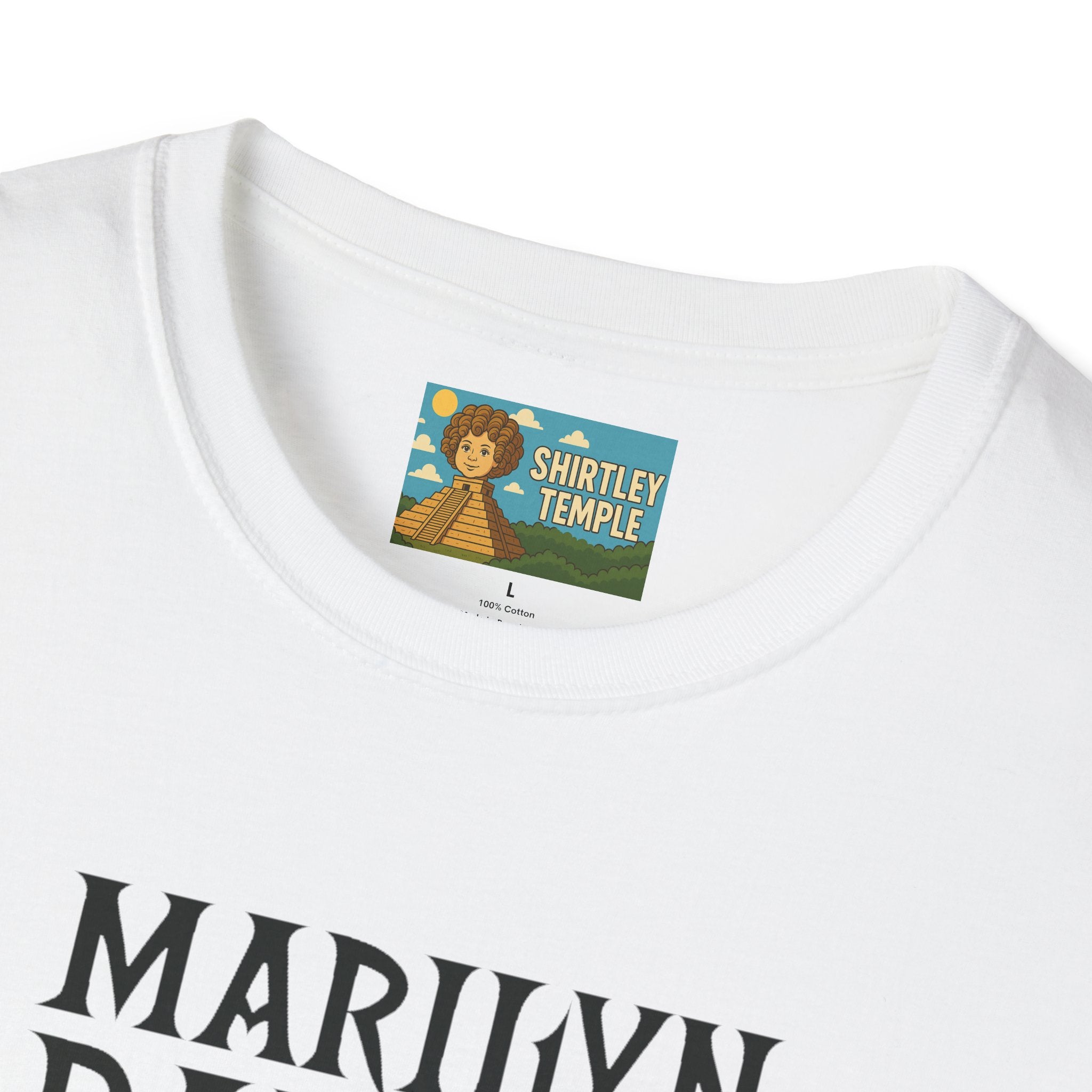 Marilyn Danson Funny Shirt, Mashup Tribute Tee, Parody Comedy Gift, Unisex Softstyle T-Shirt, Marilyn Manson Ted Danson