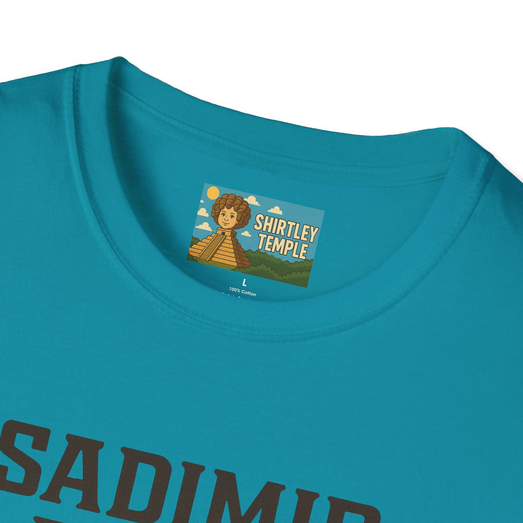 Sadimir Putin Funny T-Shirt, Vladimir Putin Parody Tee, Sad Person Comedy Shirt, Wordplay Humor Top