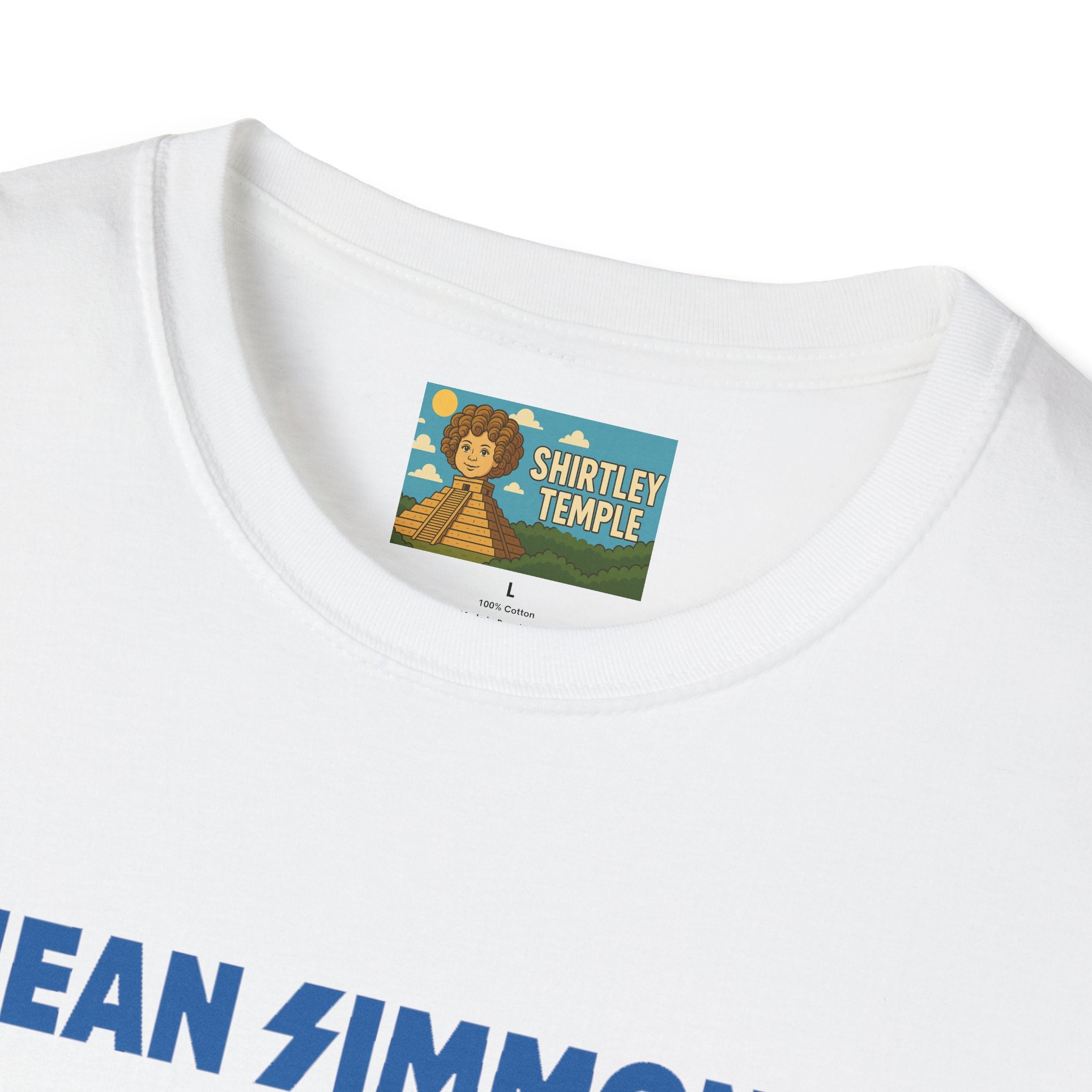 Jean Simmons Funny Shirt Mashup Tribute Parody Pun Rockstar Softstyle T-Shirt, Unisex Tee, Graphic Tee, Music Lover Gift, Jeans Lover Shirt,