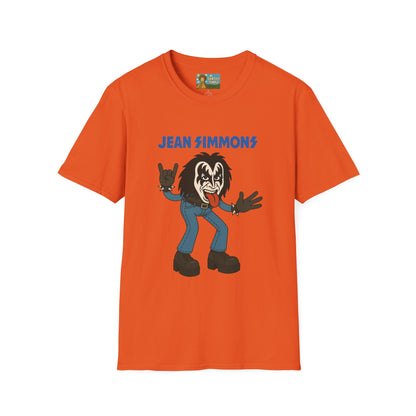 Jean Simmons Funny Shirt Mashup Tribute Parody Pun Rockstar Softstyle T-Shirt, Unisex Tee, Graphic Tee, Music Lover Gift, Jeans Lover Shirt,