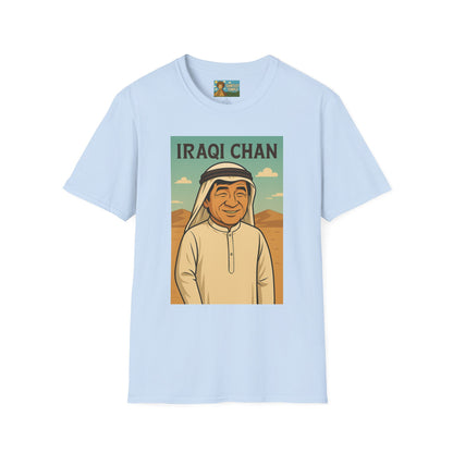 Iraqi Chan Unisex T-Shirt, Funny Jackie Chan Parody Apparel, Comedy Tribute Tee, Mashup Shirt