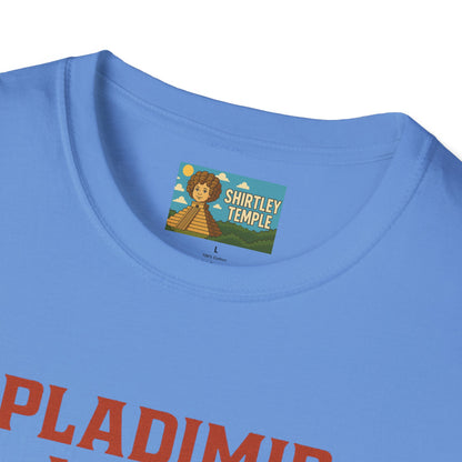 Pladimir Vutin T-Shirt, Funny Putin Parody Shirt, Plaid Person Pun Tee, Comedy Putin Plaid Top, Vladimir Putin Plaid Wordplay Apparel
