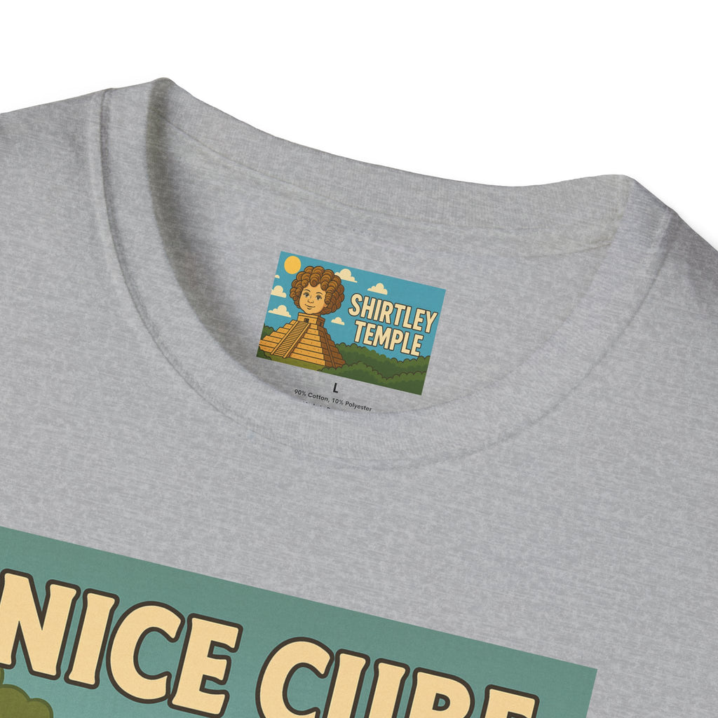 Nice Cube Funny Parody T-Shirt, Ice Cube Tribute Tee, Humorous Wordplay Top, Cool Gift for Hip Hop Fans, Softstyle Shirt