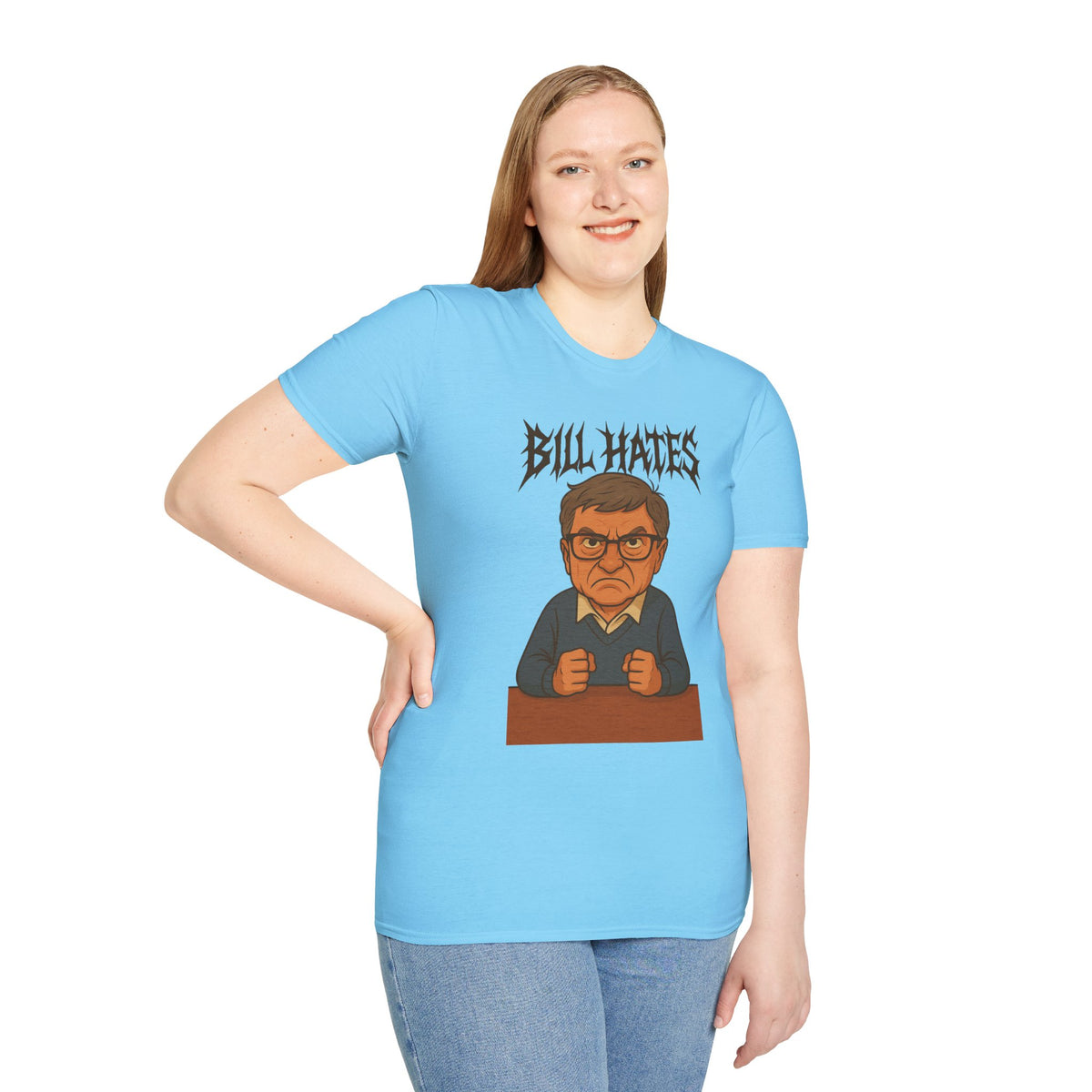 Bill Hates funny shirt parody apparel comedy tribute bill gates as a hateful person