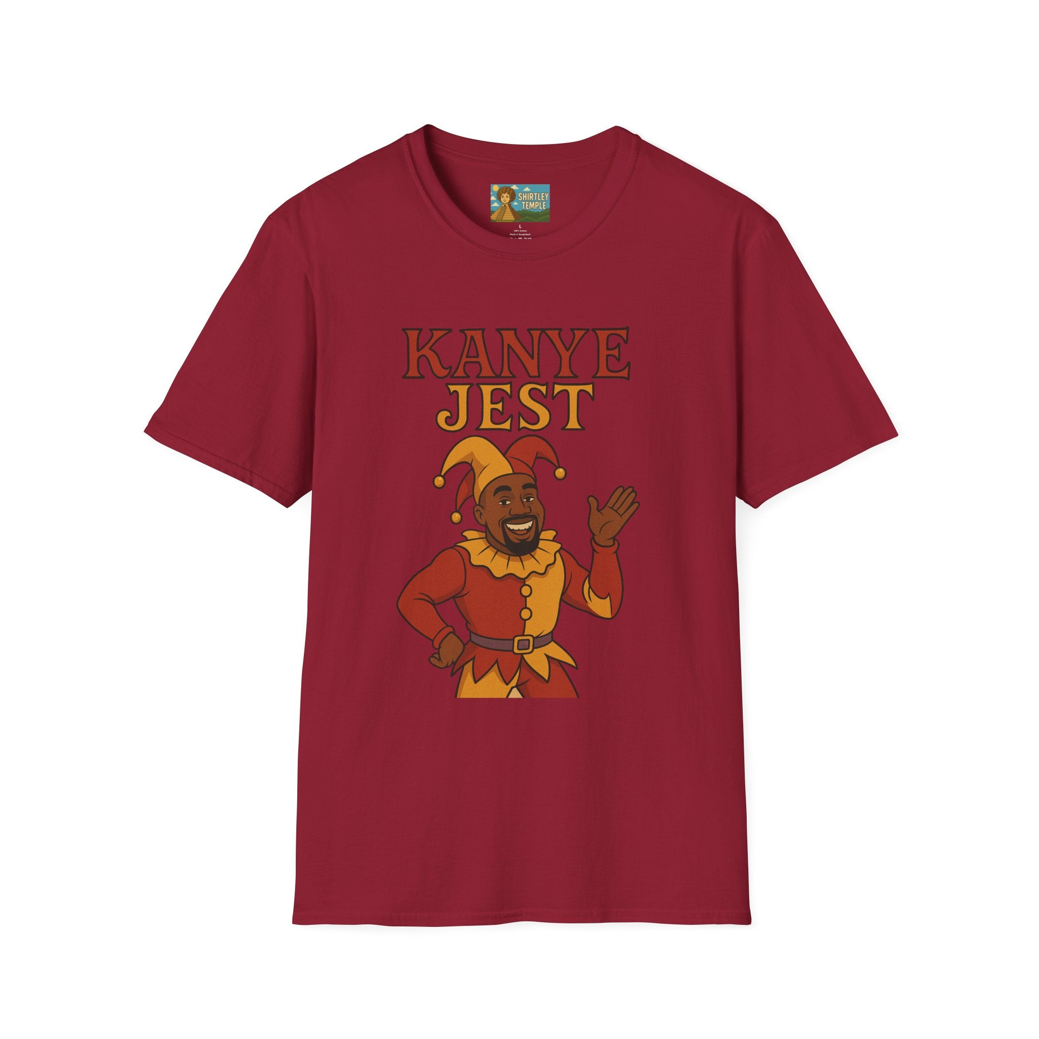 Kanye Jest Funny T-Shirt, Parody Tribute Rapper, Comedy Mashup Meme, Jester Tee, Humorous Graphic Tee