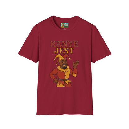 Kanye Jest Funny T-Shirt, Parody Tribute Rapper, Comedy Mashup Meme, Jester Tee, Humorous Graphic Tee