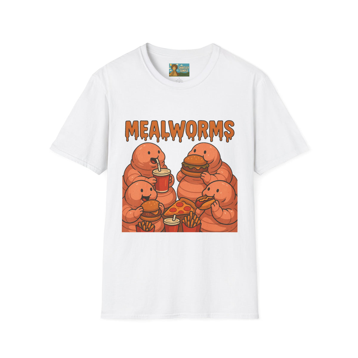 Mealworms Funny Shirt, Fat Earthworms Parody Tee, Wordplay Pun, Comedy Gift Apparel, Meal Lovers, Worm Fans, Hilarious