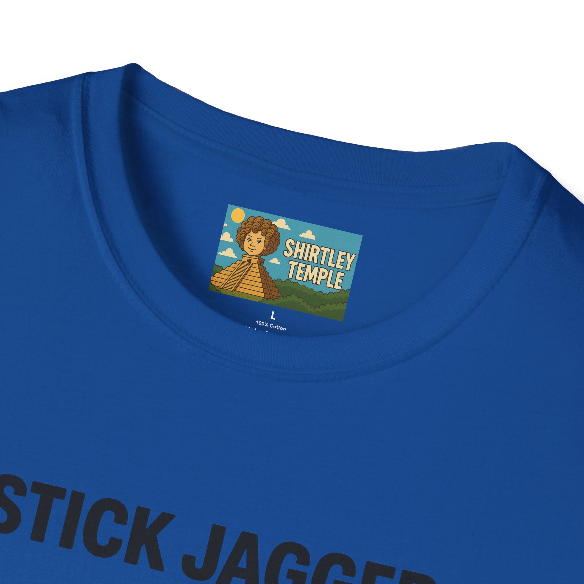 Stick Jagger Funny Shirt, Stick Figure Parody Wordplay T-Shirt, Pun Mashup Tee, Humorous Graphic Top, Sarcastic Slogan Clothing