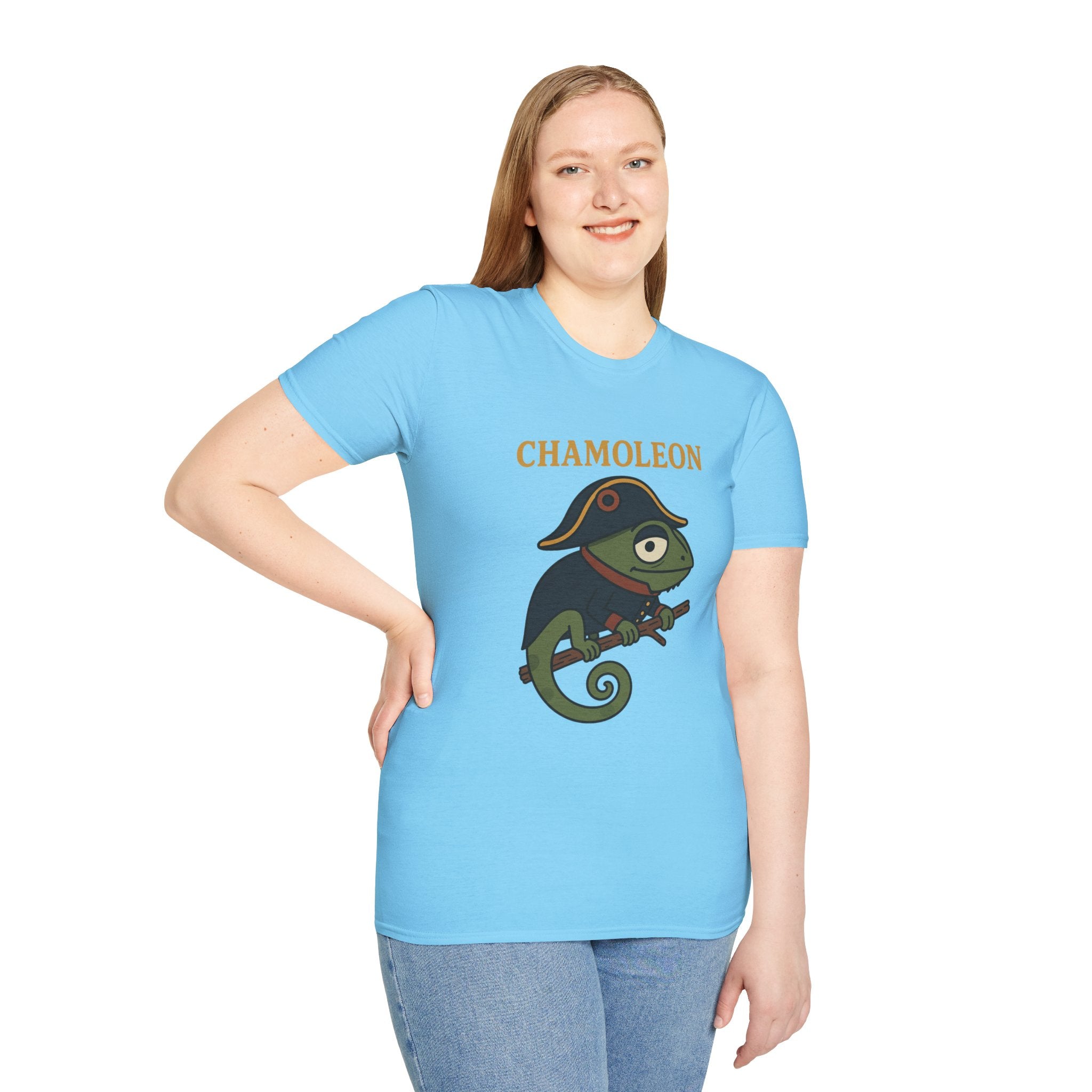 Chamoleon Funny Wordplay Parody Unisex T-Shirt, Napoleon Bonaparte Chameleon Tee Shirt Apparel