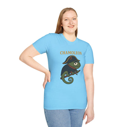 Chamoleon Funny Wordplay Parody Unisex T-Shirt, Napoleon Bonaparte Chameleon Tee Shirt Apparel