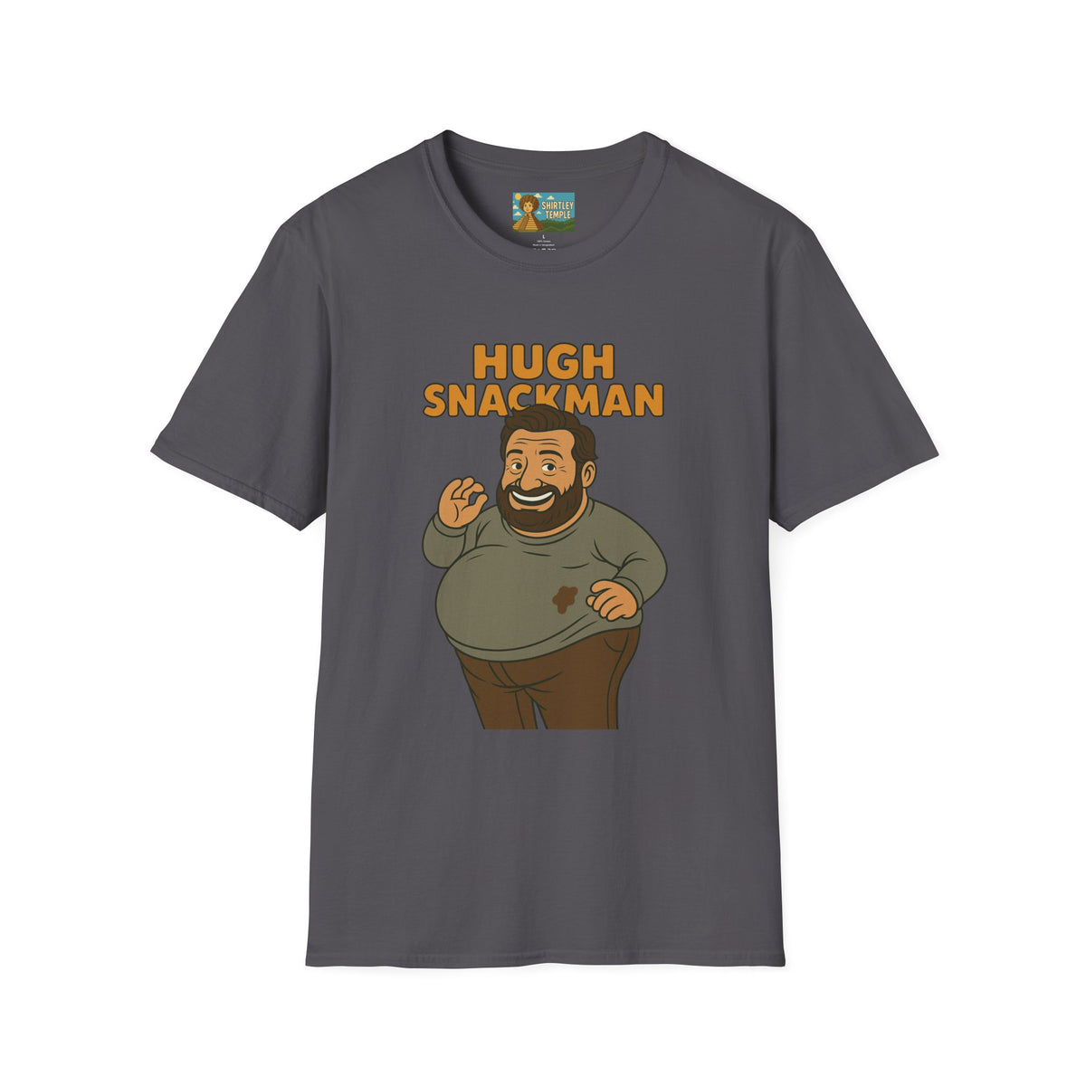Hugh Snackman Funny Shirt, Hugh Jackman Parody Tee, Comedy Tribute Apparel, Unisex Softstyle T-Shirt