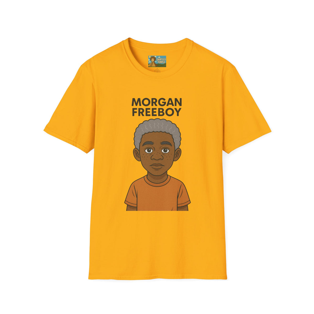 Morgan Freeboy Tribute T-Shirt, Funny Parody Tee, Morgan Freeman Wordplay Shirt, Unisex Softstyle, Gift for Comedy Lovers, Pop Culture Top
