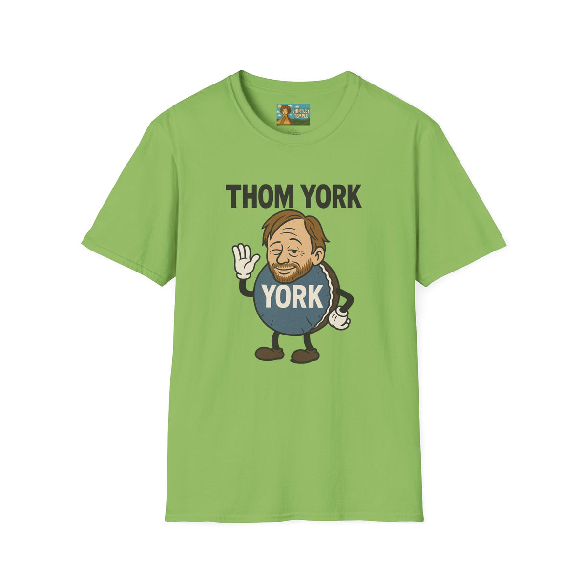 Thom York Peppermint Patty T-Shirt, Radiohead Musician Gift, Alternative Rock Tee, Funny Singer Shirt, Softstyle Unisex Top