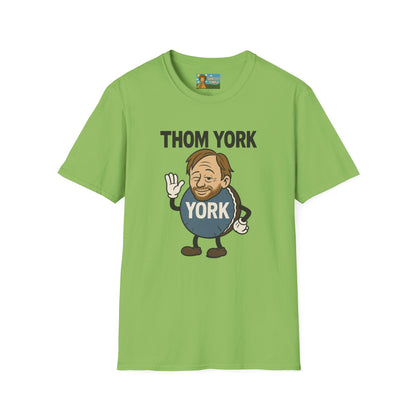 Thom York Peppermint Patty T-Shirt, Radiohead Musician Gift, Alternative Rock Tee, Funny Singer Shirt, Softstyle Unisex Top