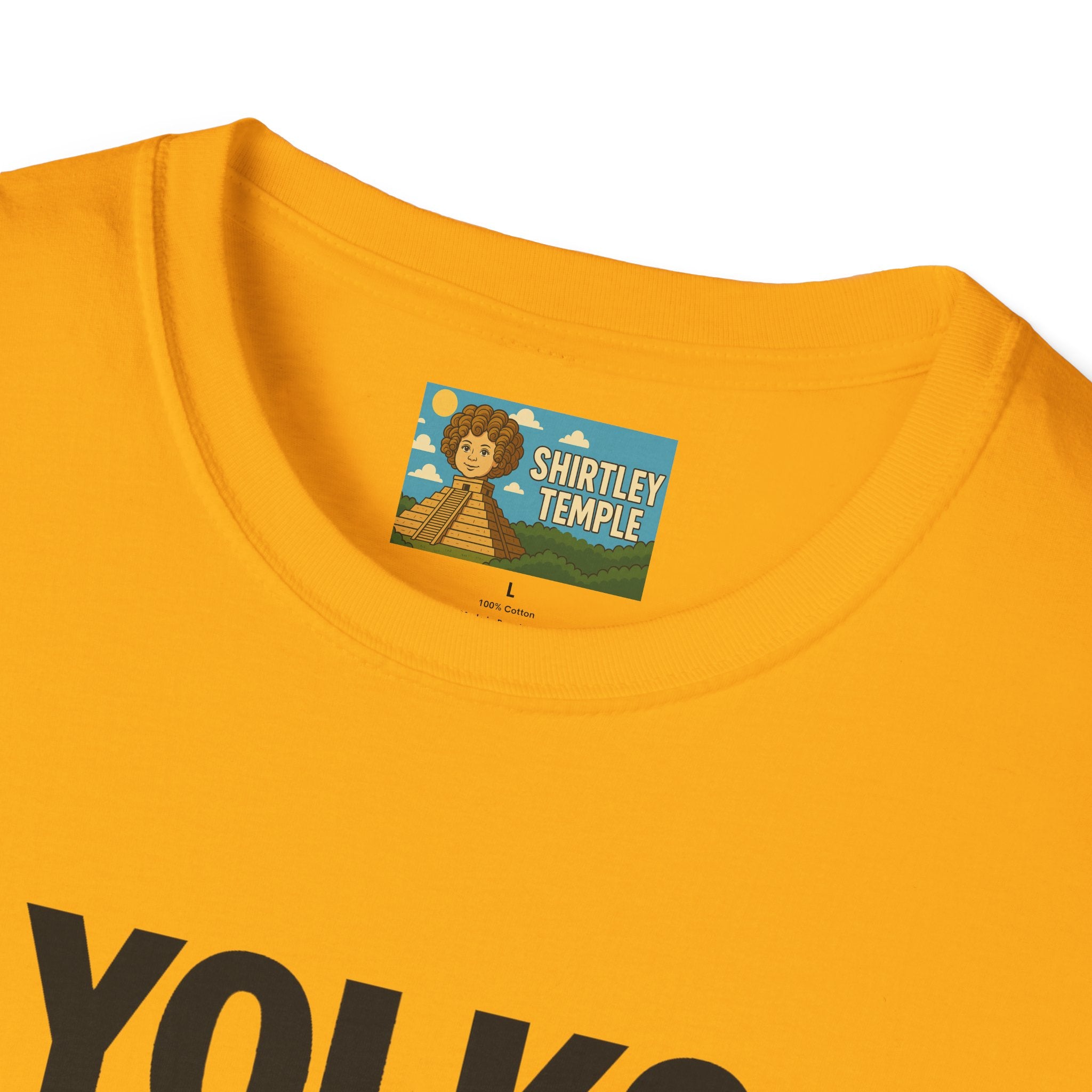 Yolko Funny Parody Unisex Softstyle T-Shirt, Egg Wordplay Tee, Humorous Yoko Tribute Shirt, Novelty Graphic Top, Comical Musician Fan Gift