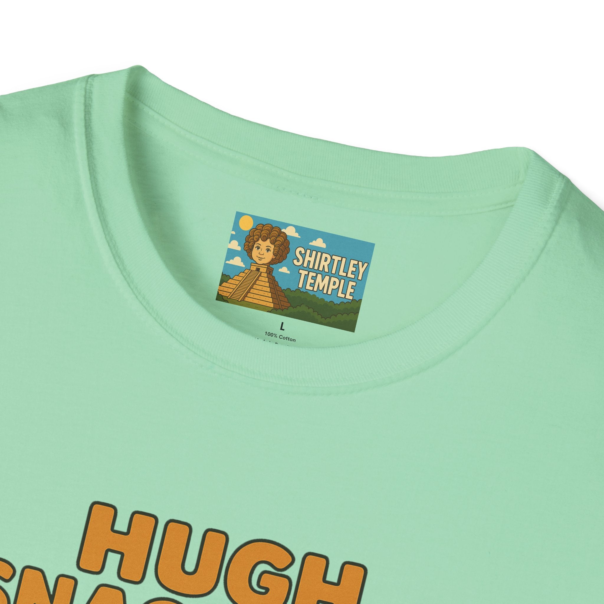 Hugh Snackman Funny Shirt, Hugh Jackman Parody Tee, Comedy Tribute Apparel, Unisex Softstyle T-Shirt
