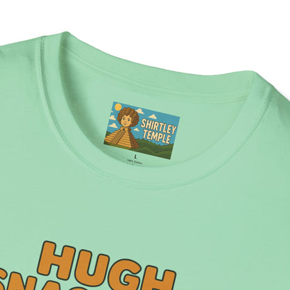 Hugh Snackman Funny Shirt, Hugh Jackman Parody Tee, Comedy Tribute Apparel, Unisex Softstyle T-Shirt