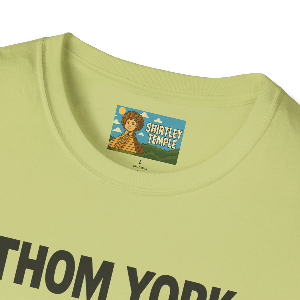 Thom York Peppermint Patty T-Shirt, Radiohead Musician Gift, Alternative Rock Tee, Funny Singer Shirt, Softstyle Unisex Top