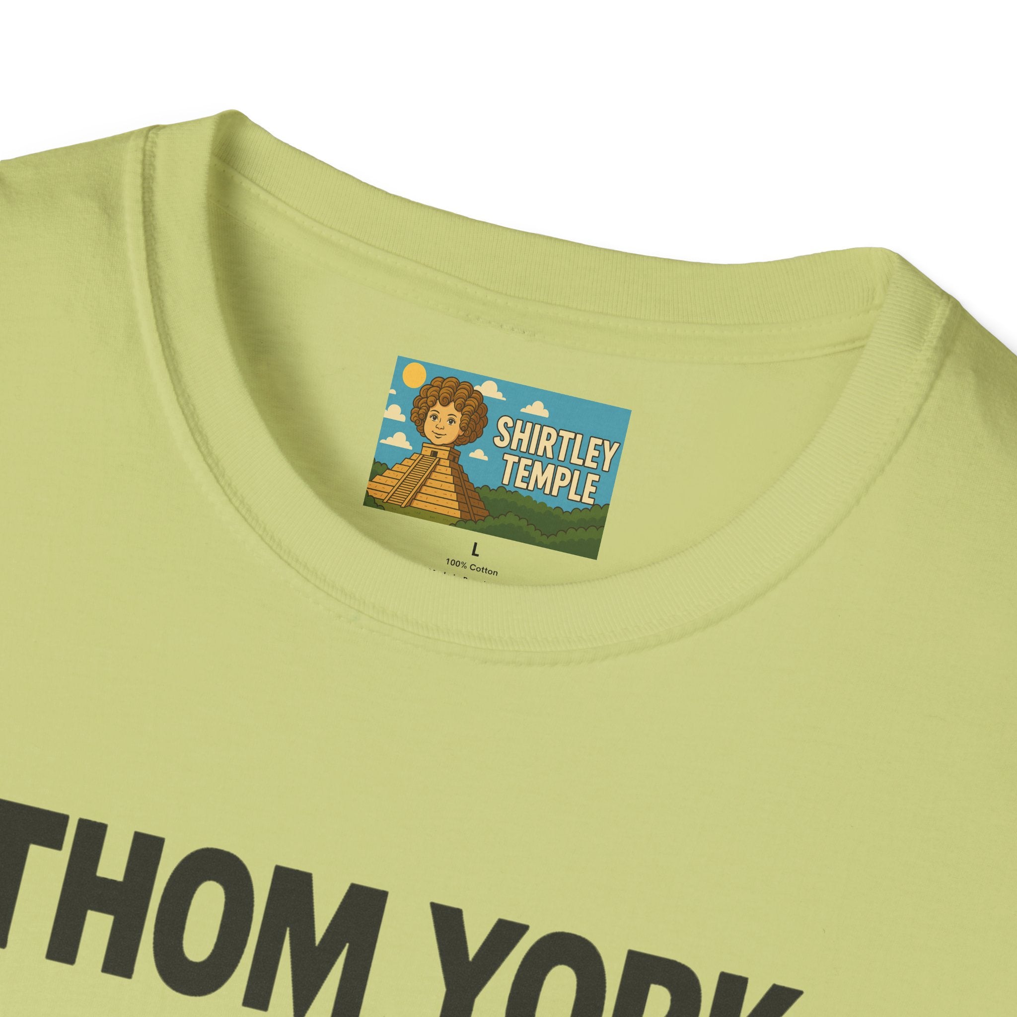 Thom York Peppermint Patty T-Shirt, Radiohead Musician Gift, Alternative Rock Tee, Funny Singer Shirt, Softstyle Unisex Top