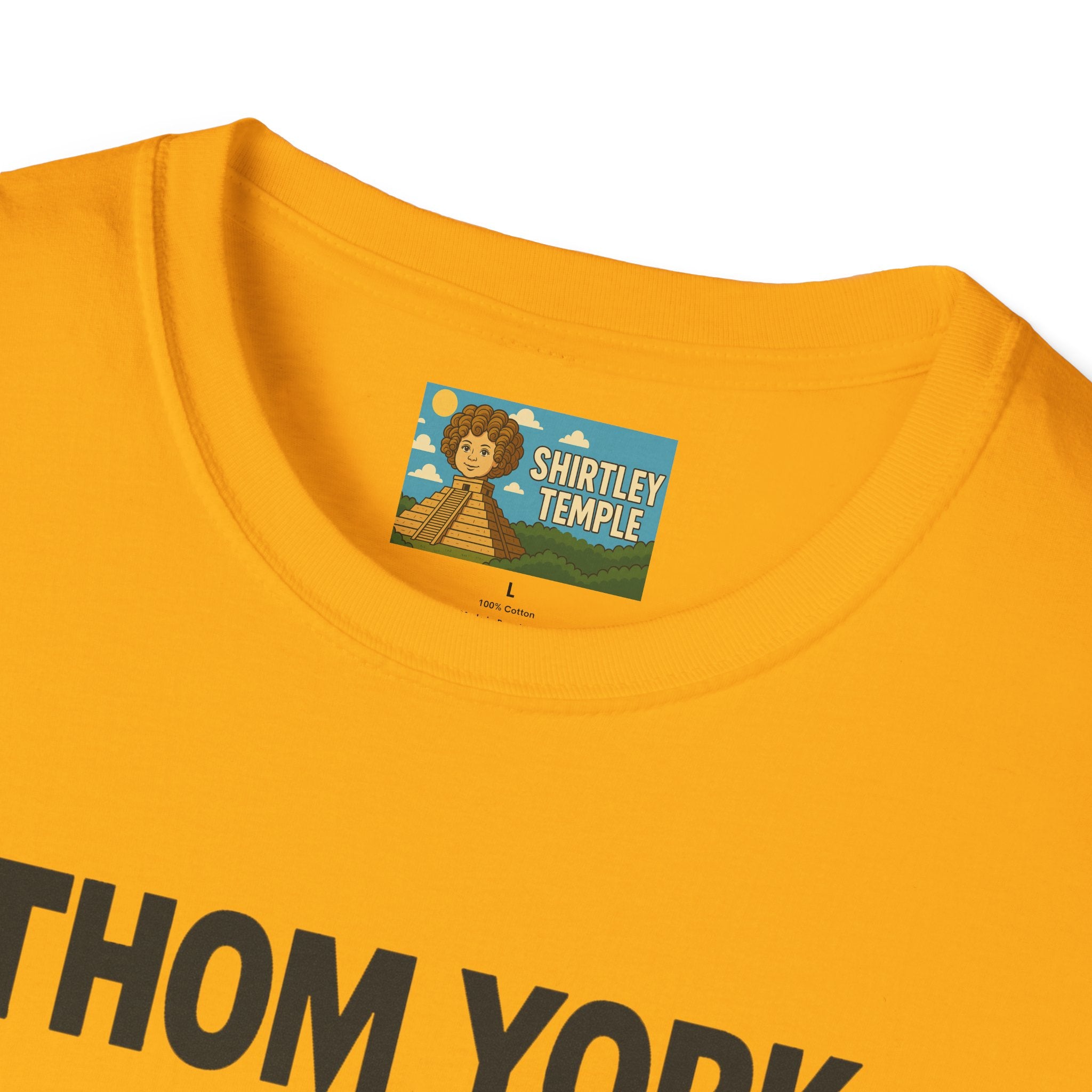Thom York Peppermint Patty T-Shirt, Radiohead Musician Gift, Alternative Rock Tee, Funny Singer Shirt, Softstyle Unisex Top