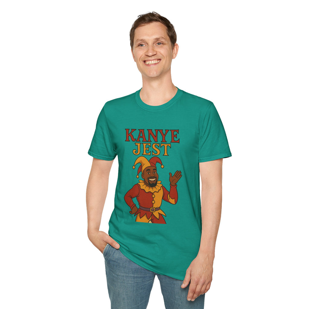 Kanye Jest Funny T-Shirt, Parody Tribute Rapper, Comedy Mashup Meme, Jester Tee, Humorous Graphic Tee