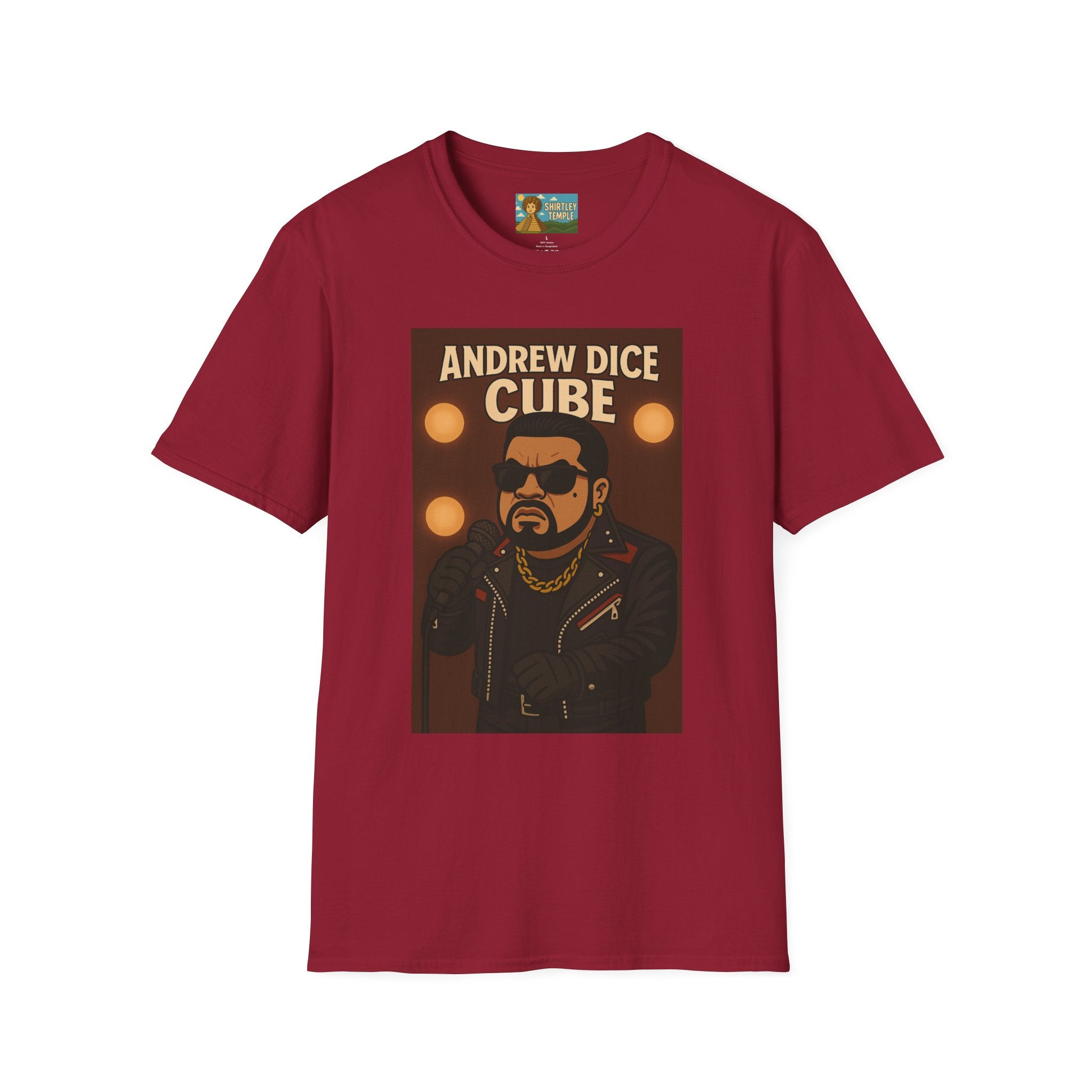 Andrew Dice Cube funny mashup Comedian T-Shirt, Humorous Wordplay Tee, Unisex Softstyle Top