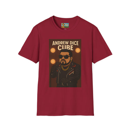 Andrew Dice Cube funny mashup Comedian T-Shirt, Humorous Wordplay Tee, Unisex Softstyle Top