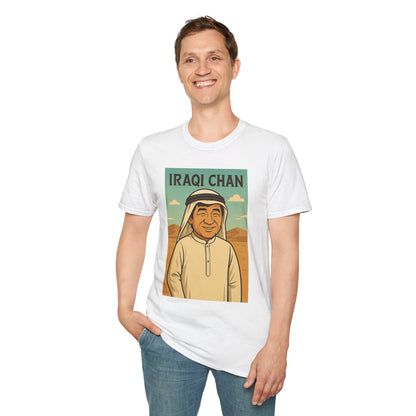 Iraqi Chan Unisex T-Shirt, Funny Jackie Chan Parody Apparel, Comedy Tribute Tee, Mashup Shirt
