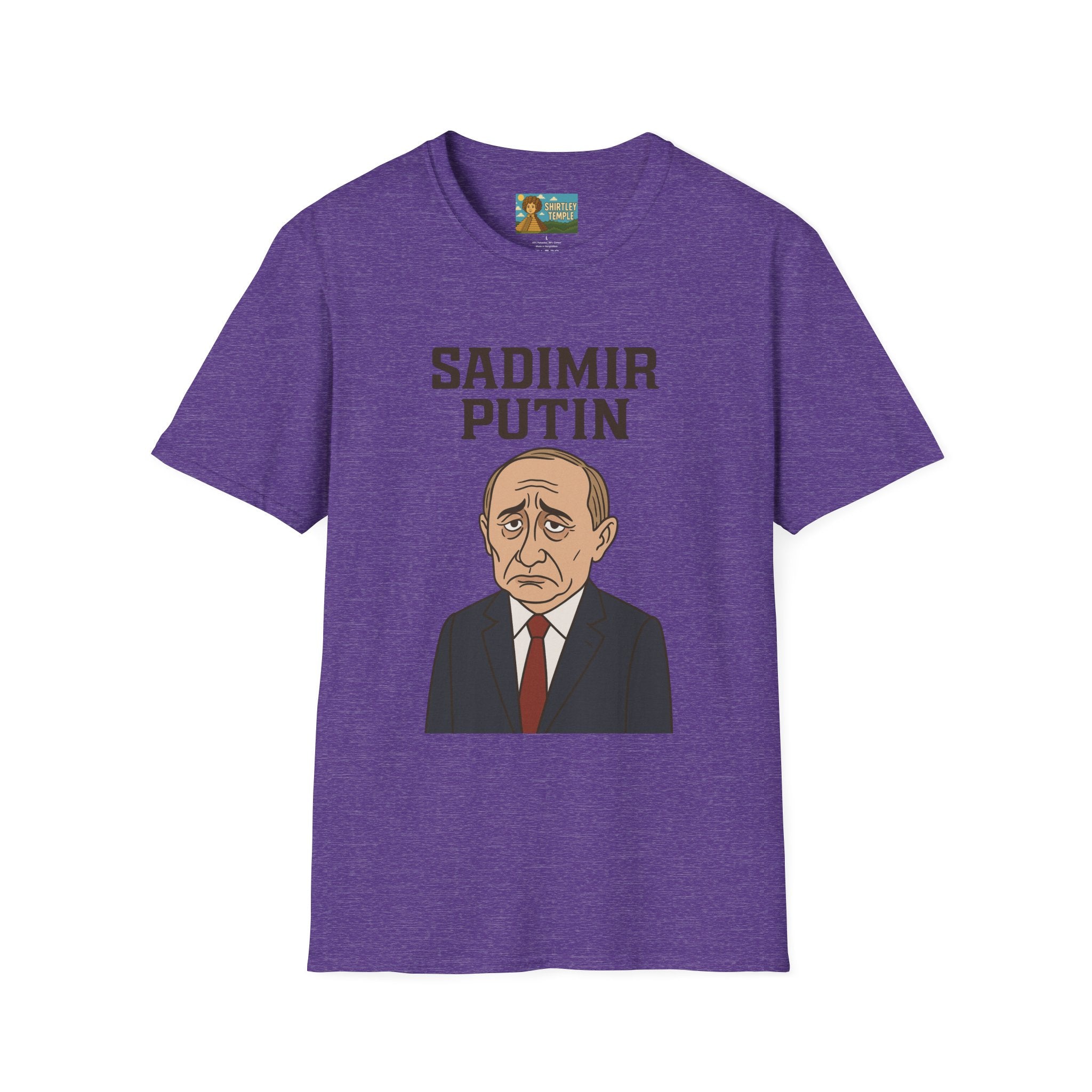Sadimir Putin Funny T-Shirt, Vladimir Putin Parody Tee, Sad Person Comedy Shirt, Wordplay Humor Top