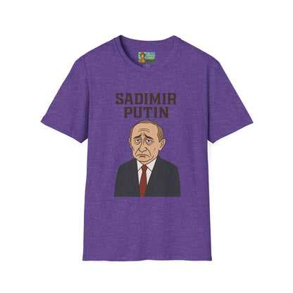 Sadimir Putin Funny T-Shirt, Vladimir Putin Parody Tee, Sad Person Comedy Shirt, Wordplay Humor Top