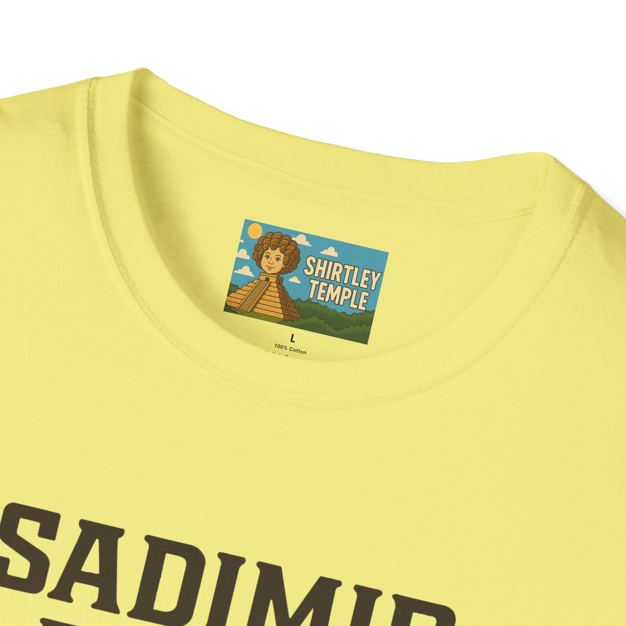 Sadimir Putin Funny T-Shirt, Vladimir Putin Parody Tee, Sad Person Comedy Shirt, Wordplay Humor Top