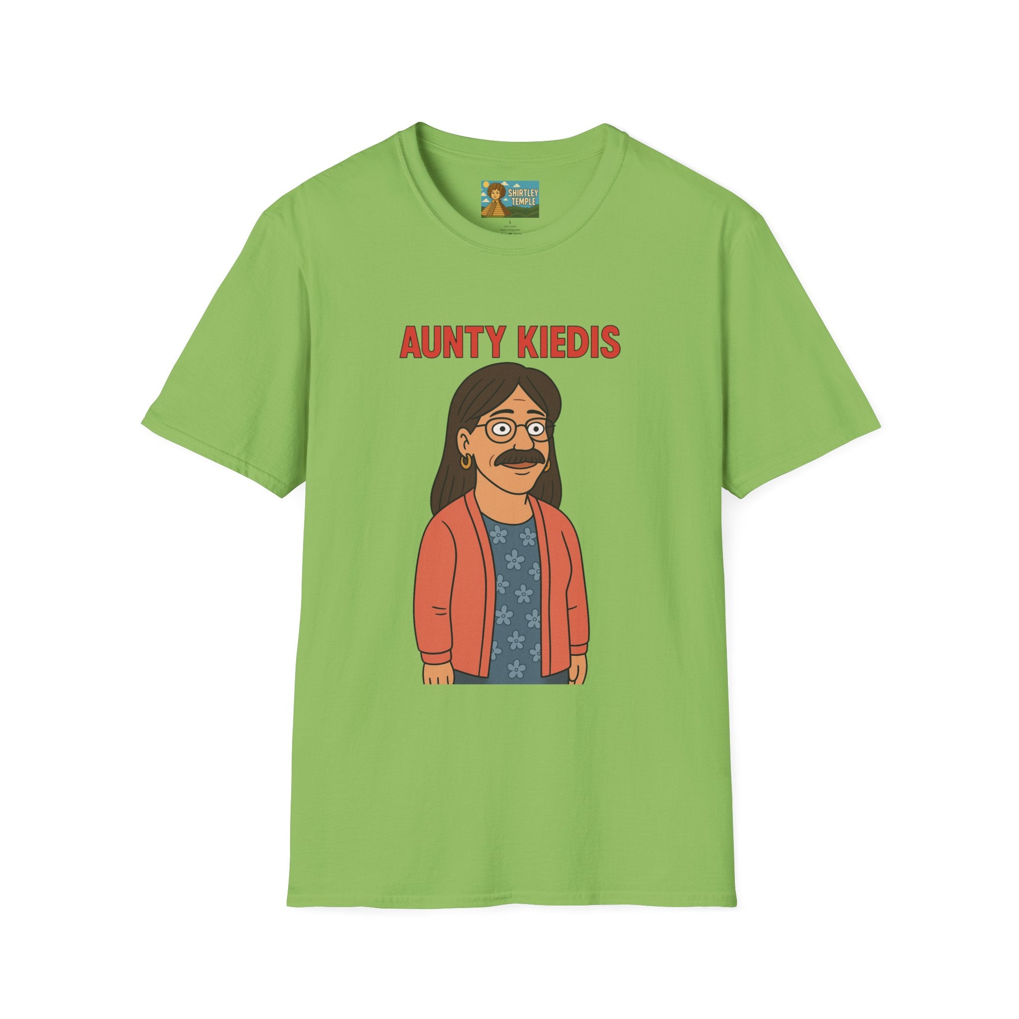 Aunty Kiedis funny wordplay Anthony Kiedis from Red Hot Chili Peppers reimagined as someone's beloved aunt.