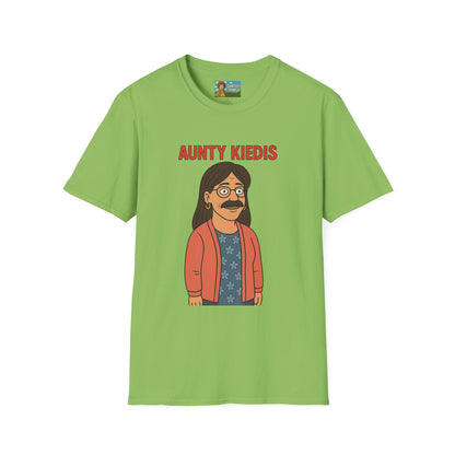 Aunty Kiedis funny wordplay Anthony Kiedis from Red Hot Chili Peppers reimagined as someone's beloved aunt.