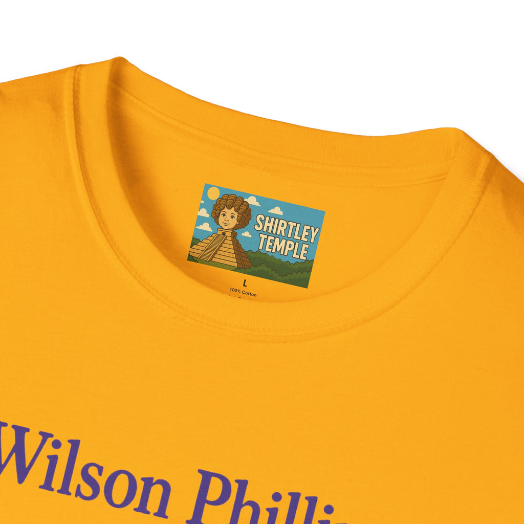 Wilson and Phillips Mashup Softstyle T-Shirt, Funny Wordplay Tribute Singers, Volleyball Theme Gift Tee