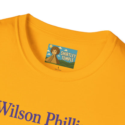 Wilson and Phillips Mashup Softstyle T-Shirt, Funny Wordplay Tribute Singers, Volleyball Theme Gift Tee