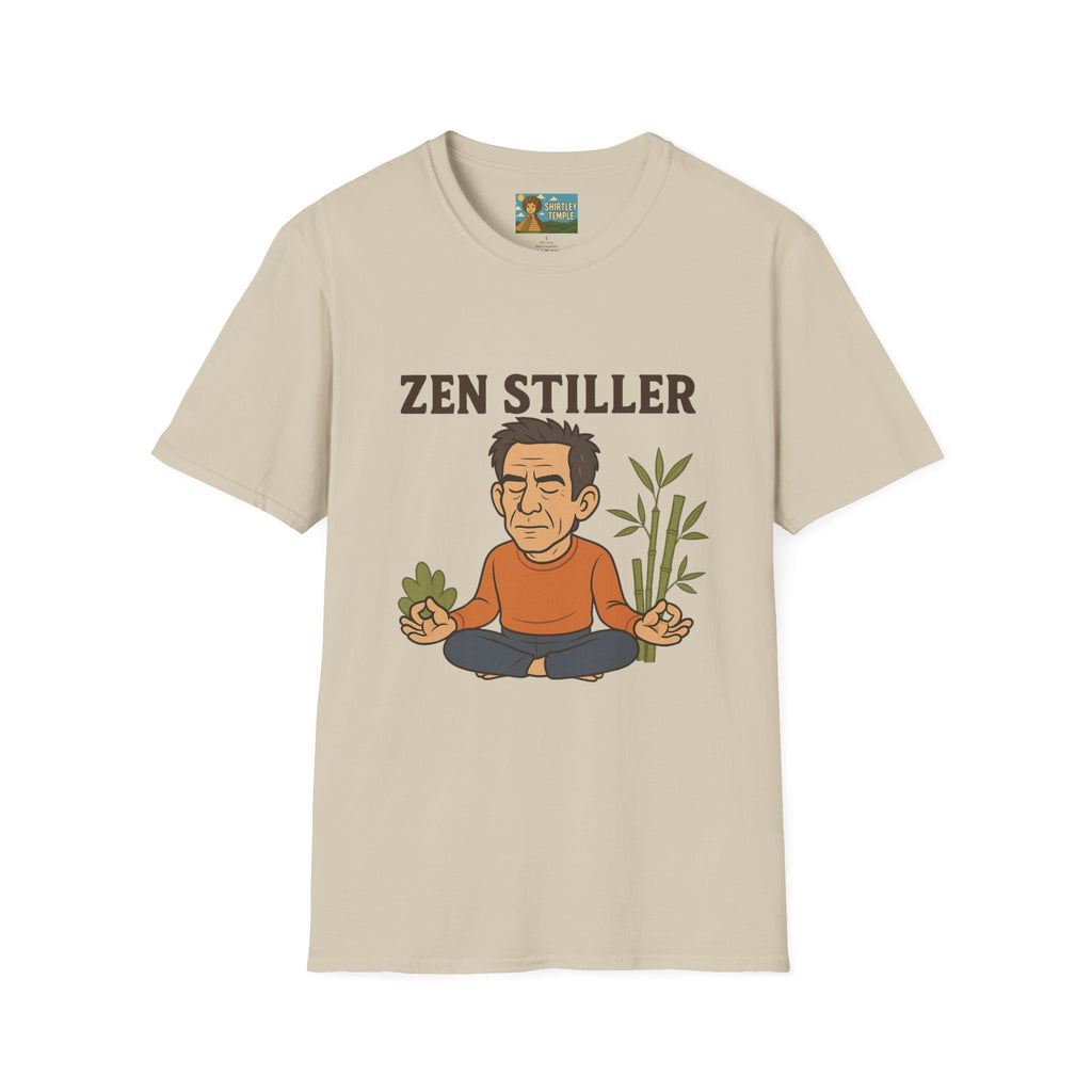 Zen Stiller Softstyle T-Shirt, Ben Tribute Actor Wordplay Tee, Laugh Gift Idea