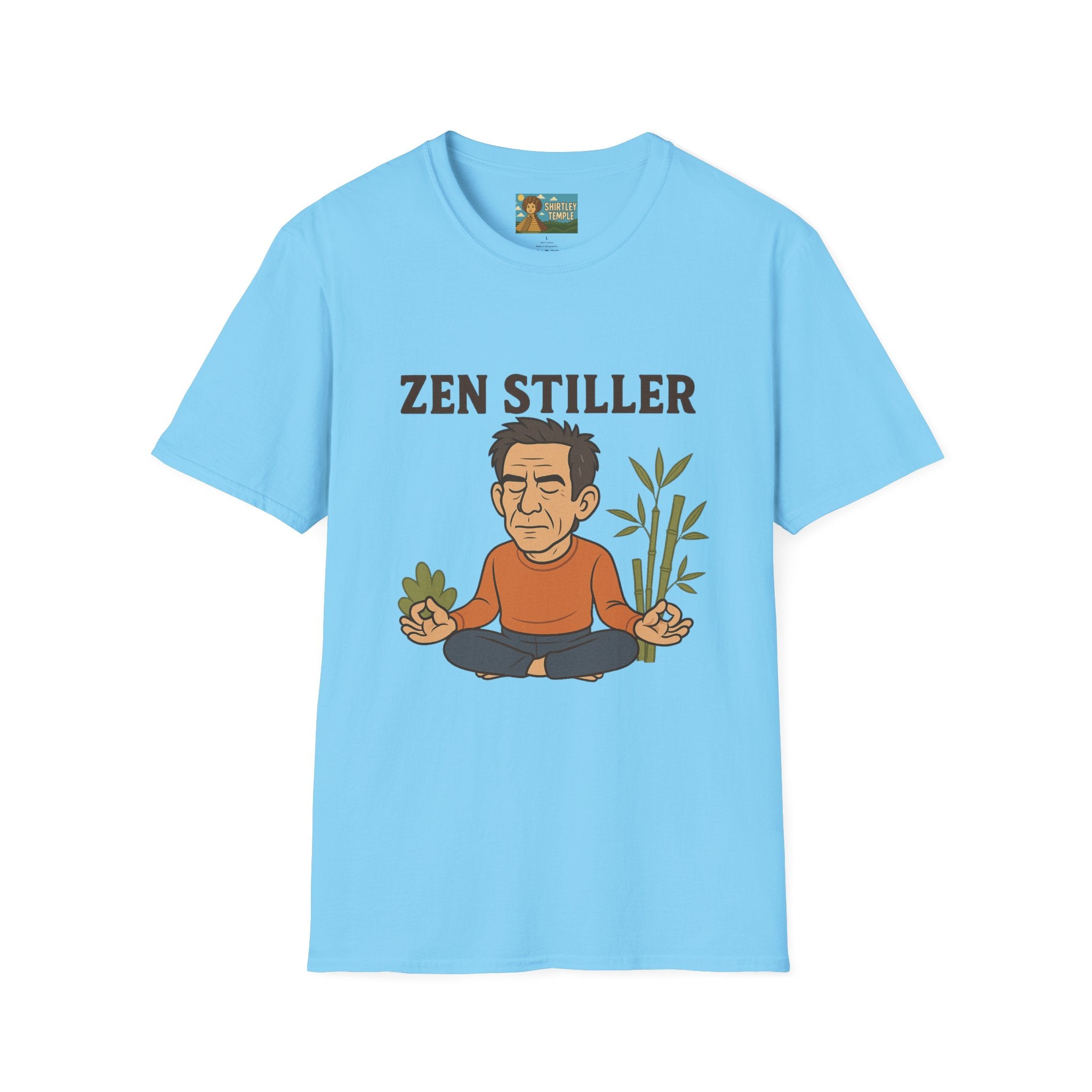 Zen Stiller Softstyle T-Shirt, Ben Tribute Actor Wordplay Tee, Laugh Gift Idea