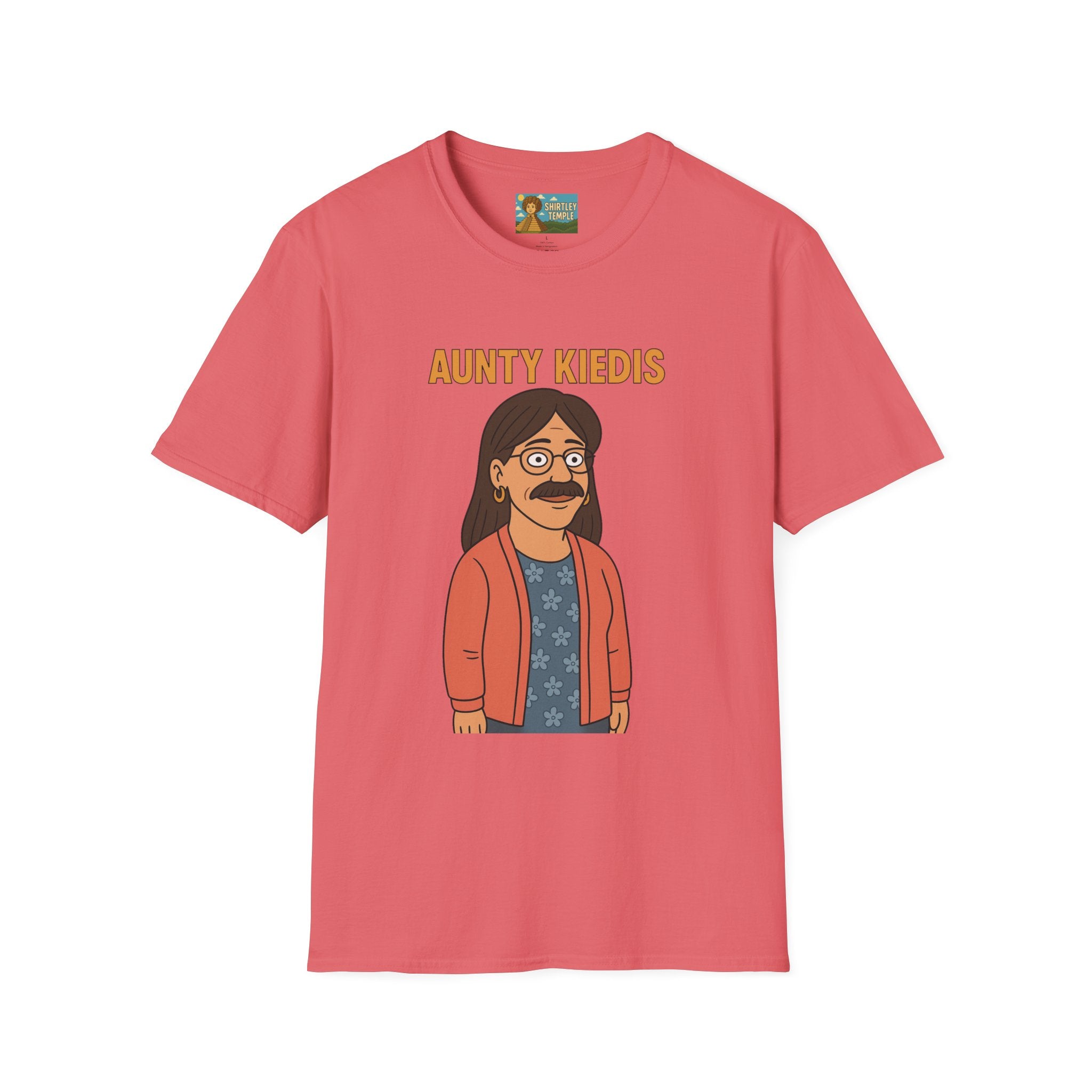 Aunty Kiedis funny wordplay Anthony Kiedis from Red Hot Chili Peppers reimagined as someone's beloved aunt.