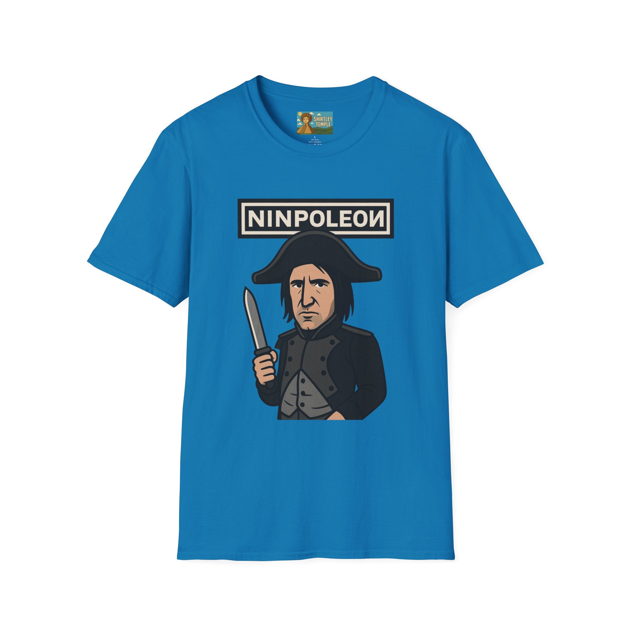 Ninpoleon ver. 2 Funny Shirt, Napoleon Trent Reznor Mashup Parody, Unisex Softstyle Tee, Nine Inch Nails, Wordplay