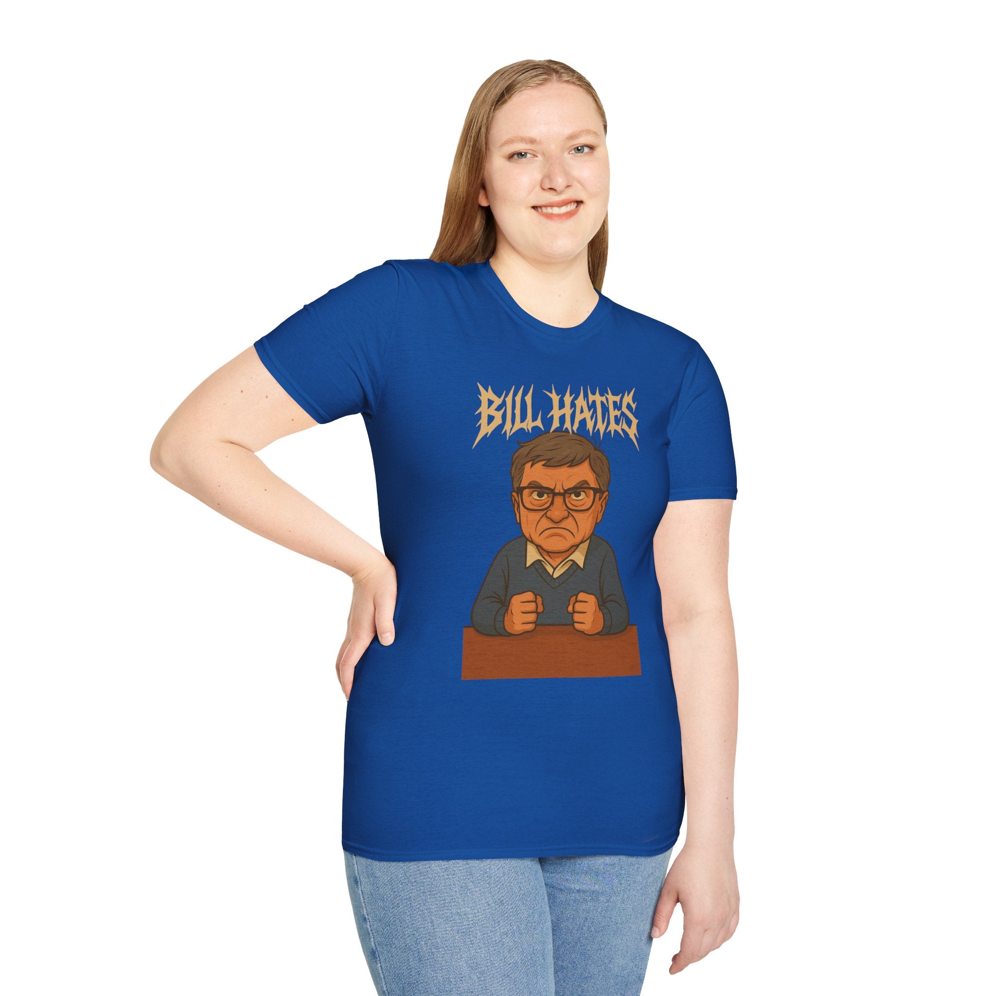 Bill Hates funny shirt parody apparel comedy tribute bill gates as a hateful person