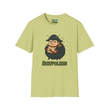 Rolypoleon Funny Shirt Mashup Parody Unisex Softstyle T-Shirt, Roly Poly and Napoleon Comedy Wordplay Tee, Humorous Graphic Tee, Novelty