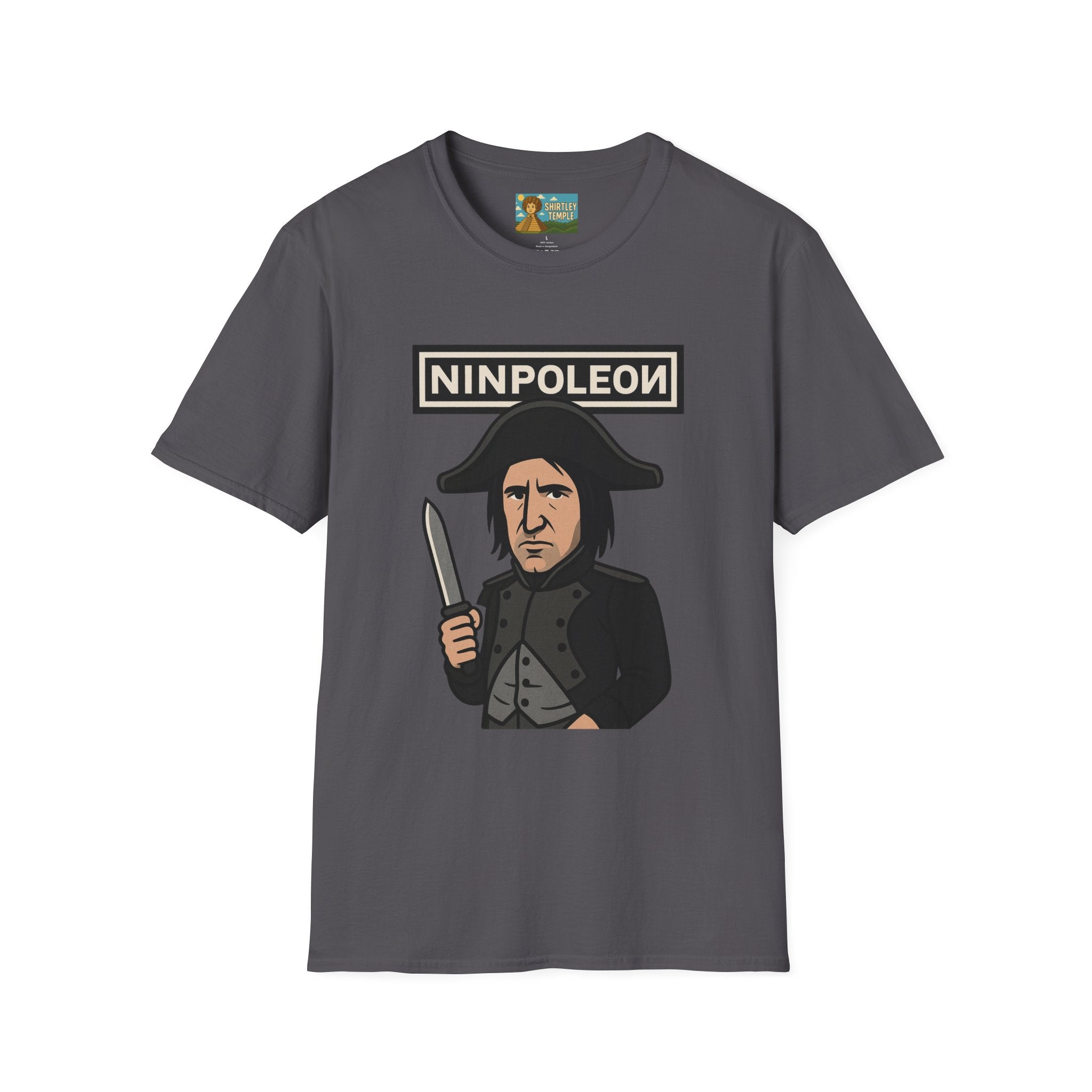 Ninpoleon ver. 2 Funny Shirt, Napoleon Trent Reznor Mashup Parody, Unisex Softstyle Tee, Nine Inch Nails, Wordplay