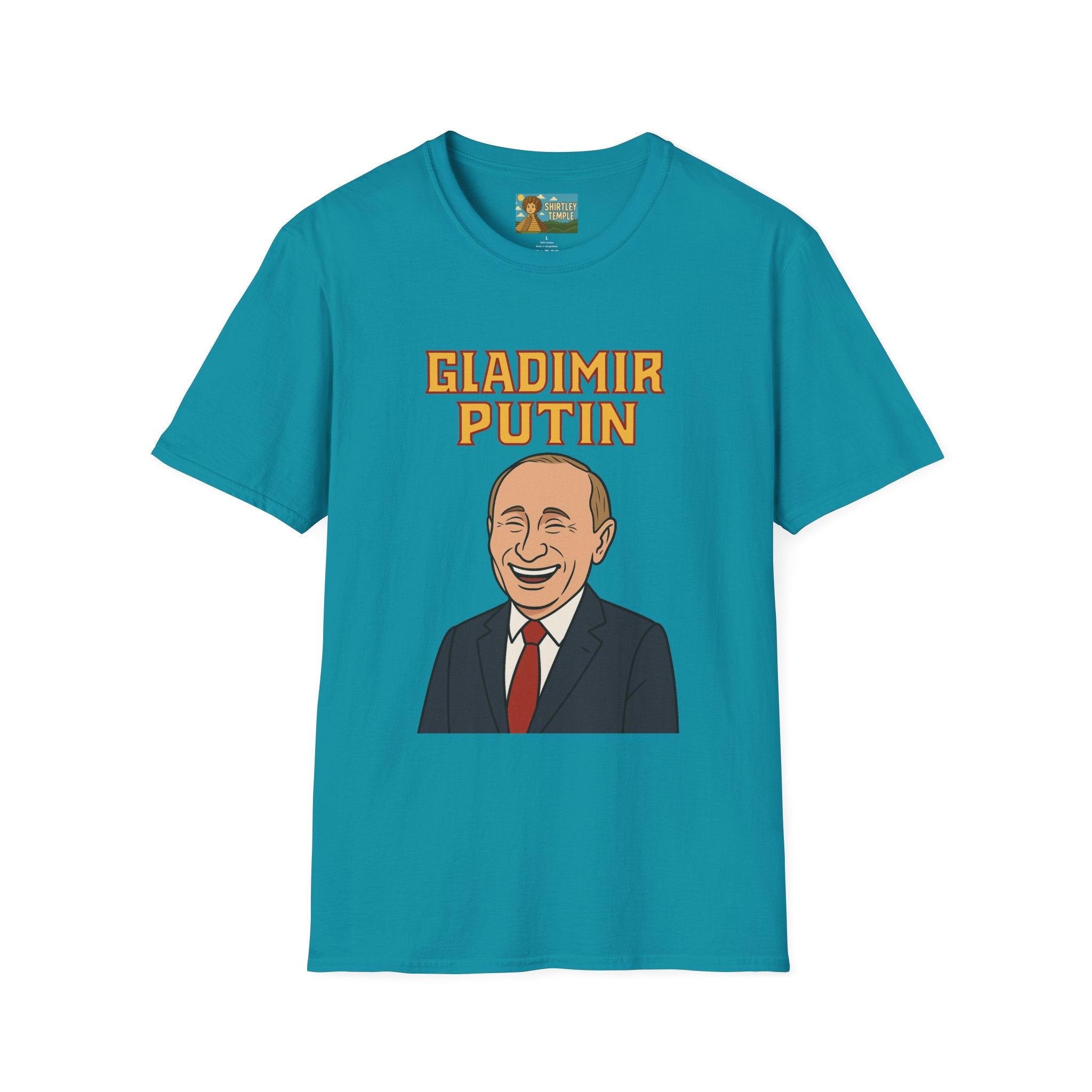 Gladimir Putin funny shirt wordplay vladimir putin being glad