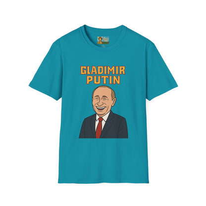 Gladimir Putin funny shirt wordplay vladimir putin being glad