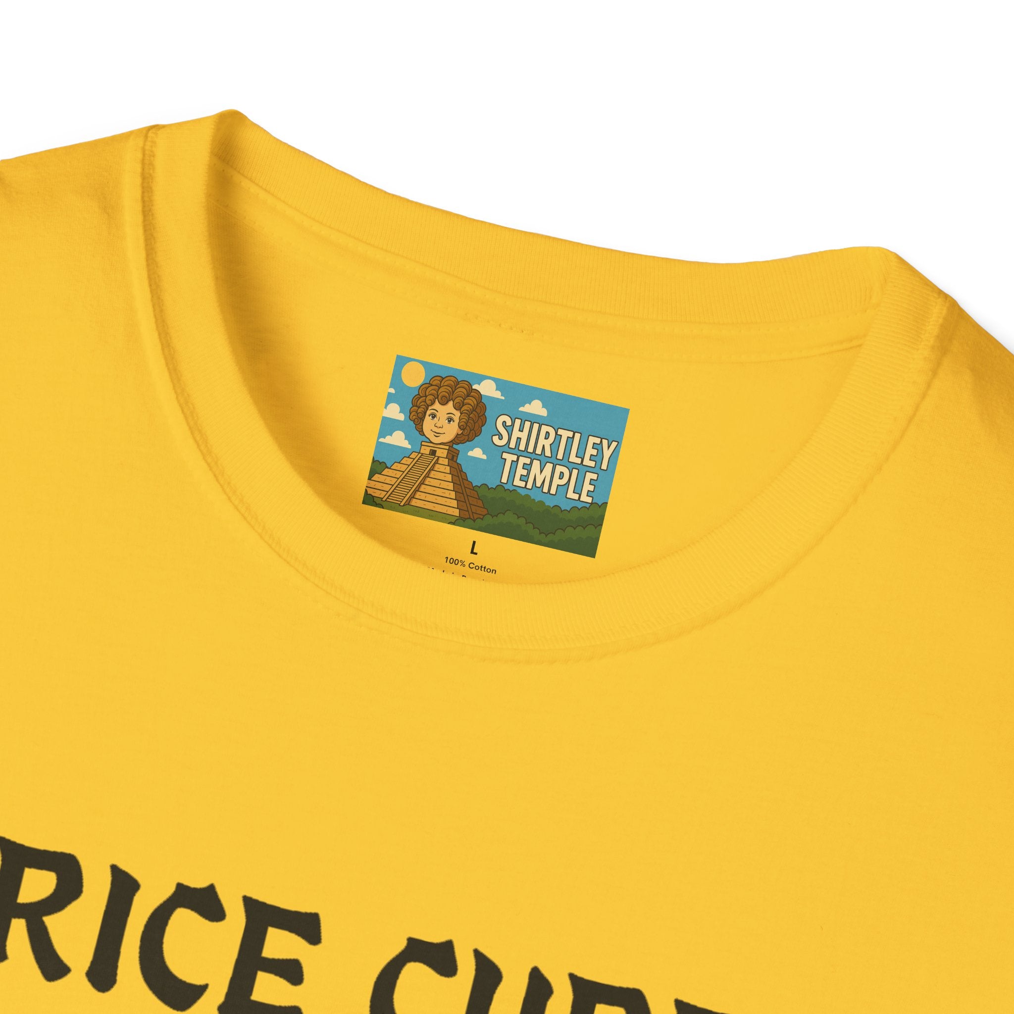 Rice Cube Funny T-Shirt, Ice Cube Asian Parody Shirt, Wordplay Tee, Hip-Hop Music Fan Gift, Unisex Softstyle Top