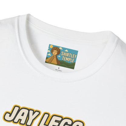 Jay Lego Funny Shirt Parody Apparel, Comedy Tribute, Lego Person, Jay Leno Mashup