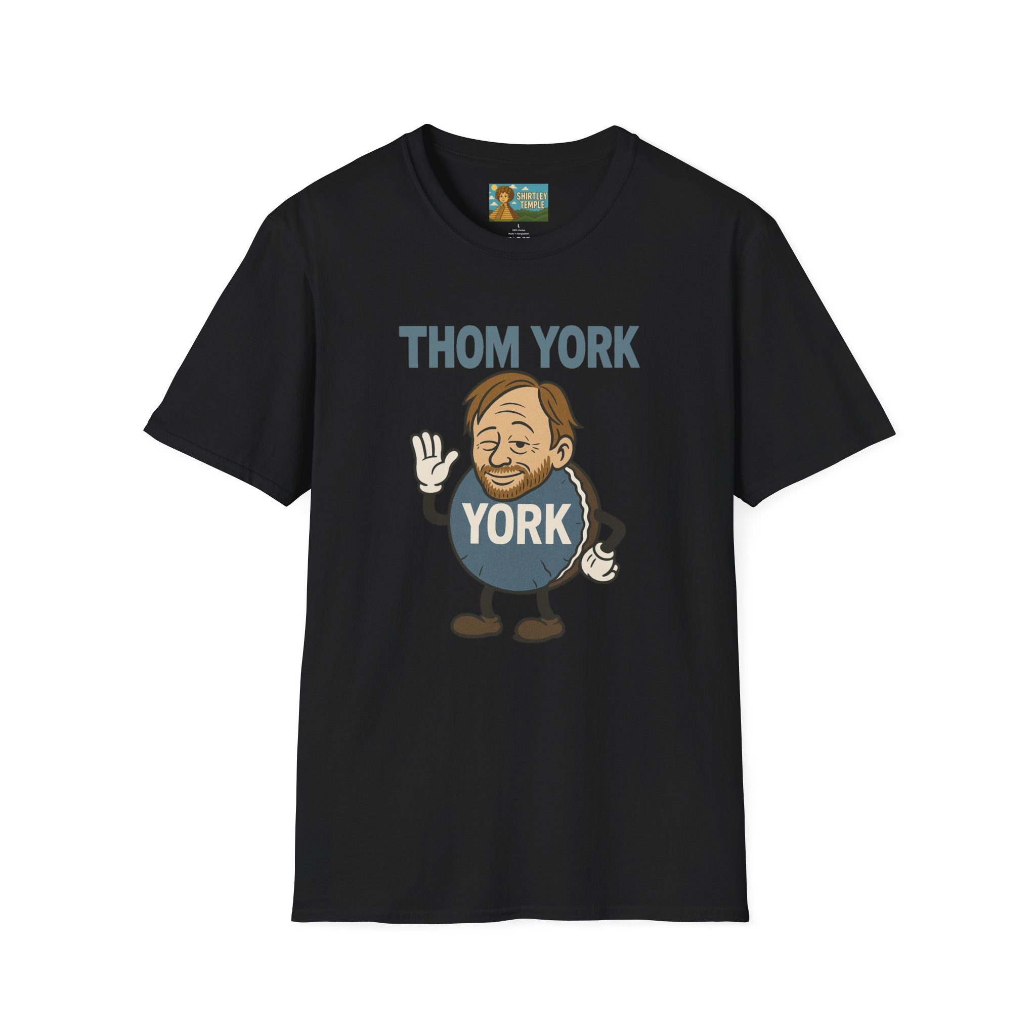 Thom York Peppermint Patty T-Shirt, Radiohead Musician Gift, Alternative Rock Tee, Funny Singer Shirt, Softstyle Unisex Top